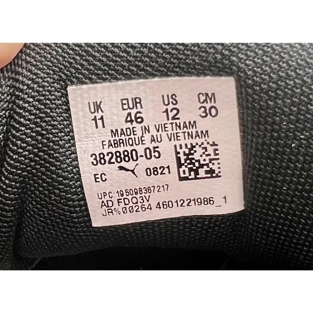 Puma CRey Lace Up  Mens Sz 12 Black Sneakers Casual Shoe 382880-05 - Picture 8 of 9